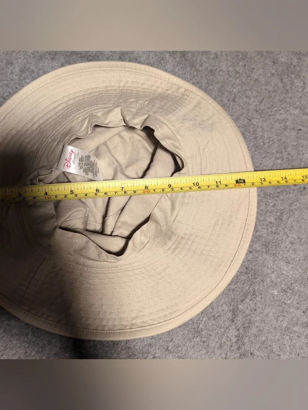 Disney Direct Tinks Garden Floral Bucket Sun Hat Tan One Size Embroidered Tinker